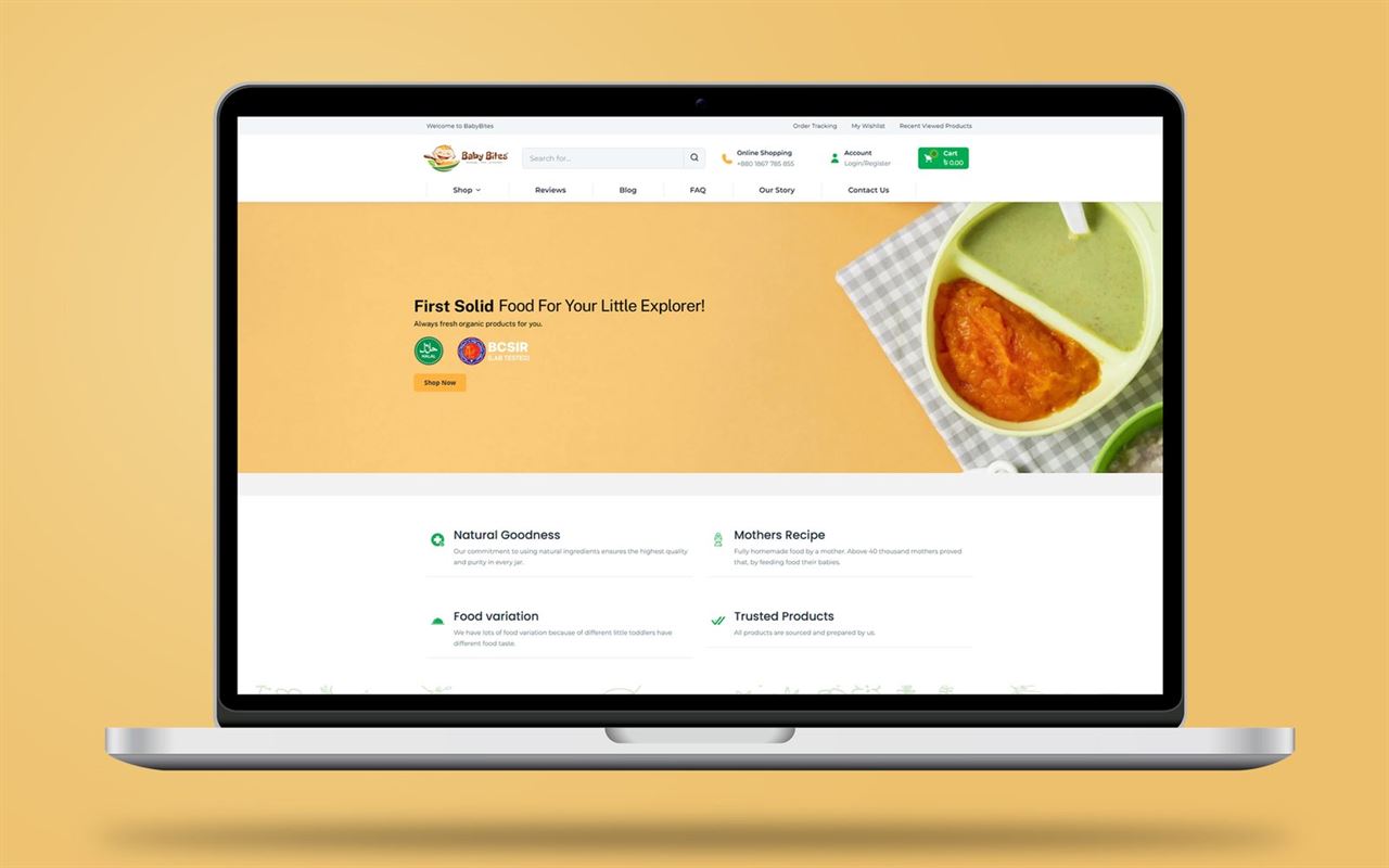 Baby Bites E-Commerce Website